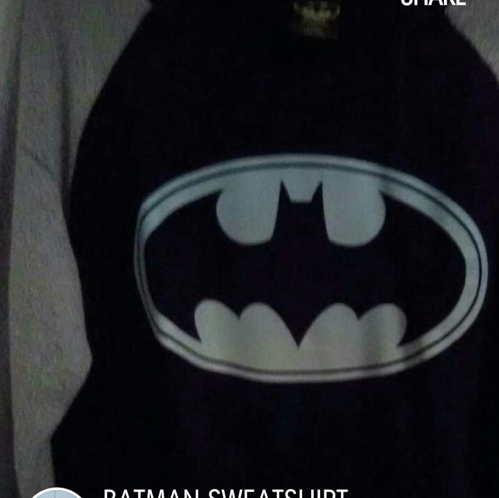 WOMEN'S LONG SLEEVE BATMAN SWEATSHIRT